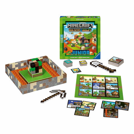 Dziecięca zabawa w budowanie Minecrafta i bimoe firmy Ravensburger