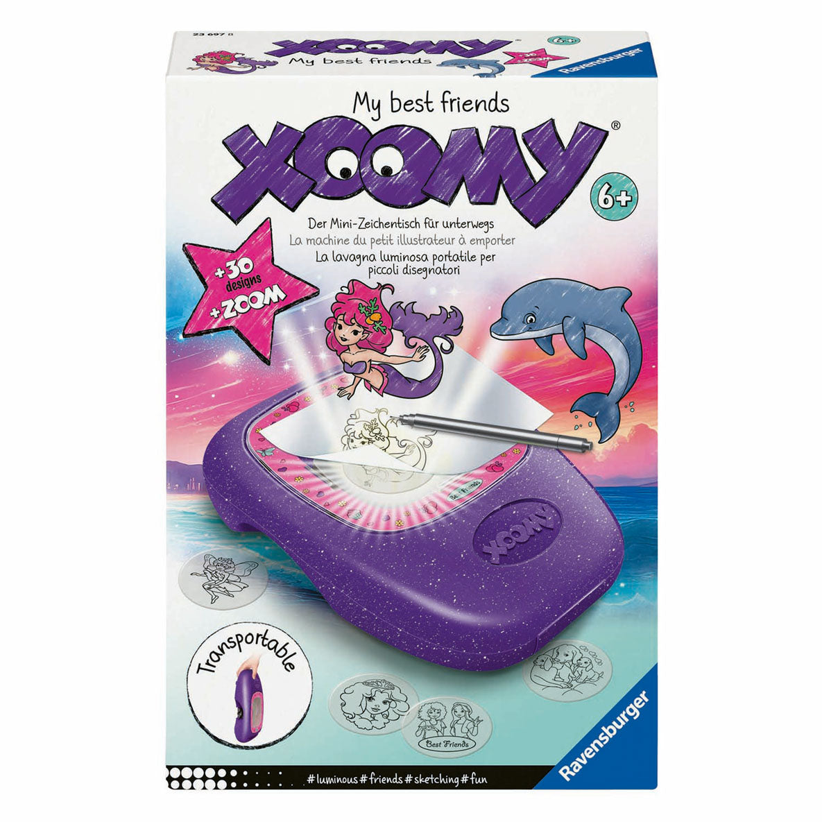 Projektor rysunkowy Ravensburger Xoomy Midi Compact, moi najlepsi przyjaciele