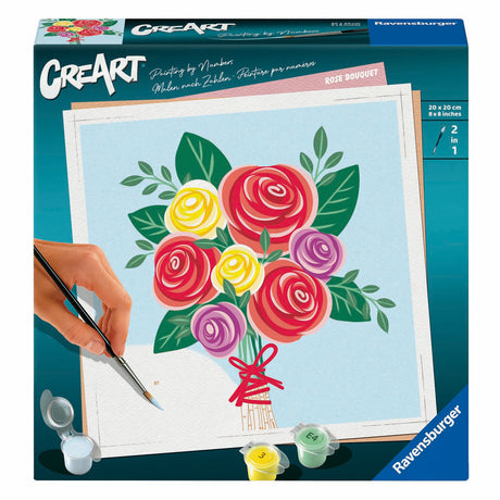 Farba Ravensburger Creart według numerów - bukiet róż