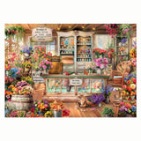 Ravensburger jigsaw puzzle - all seasons flower shop - 1000 pieces