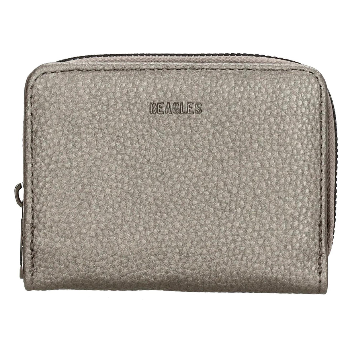 Portfel Beagles lizaso - 990 ciemne srebro 9x12x3cm poliester