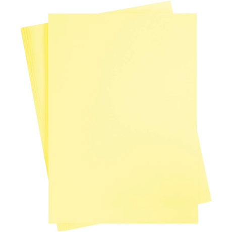 Karton kolorowy, a2, arkusz 420x594 mm, 180 gr, jasnożółty, 10 ark. 1 op.