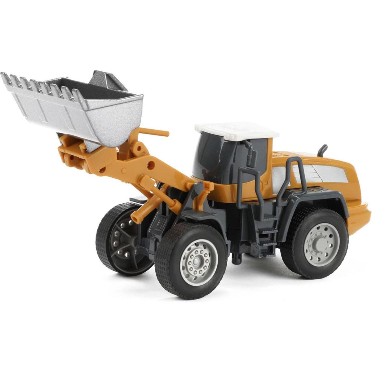 Toi-toys spychacz metalowy junior 1:55 stalowy żółtoszary