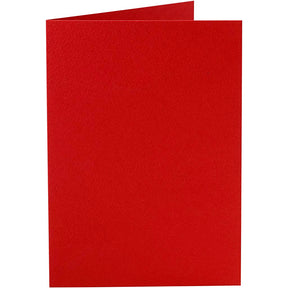 Karty, rozmiar karty 10,5x15 cm, 220 gr, czerwone, 10 sztuk 1 opakowanie