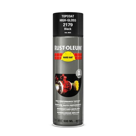 Spray rdzawo-oleum w puszce czarny połysk RAL9005 500ml