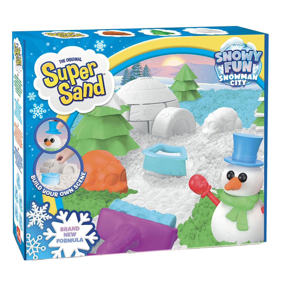 Super Sand Snowny Fun - Snowman City Play Set