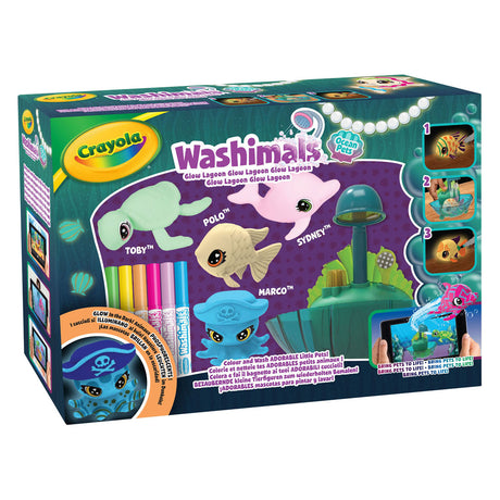 Zestaw do gry Goliath Crayola Washimals Ocean Glow Lagoon