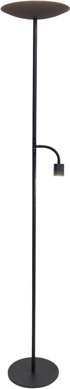Eglo conivarino vloerlamp - leeslamp - led - 170 cm - zwart - dimbaar