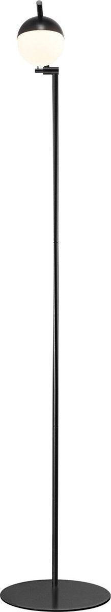 Lampa podłogowa Nordlux Contina-G9-szkło opalowe czarne