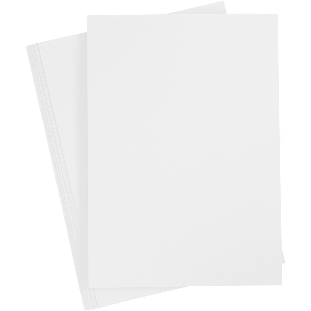 Creativ Cardboard White A4 220G, 10st.