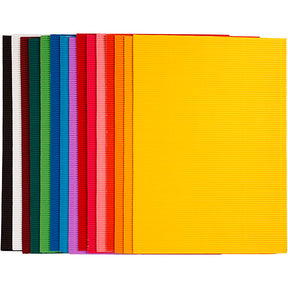 Firma Creativ https: www.cchobby.nl Karton prążkowany-arkusz-25x35-cm-80-gr-15-div-vellen-1-doos