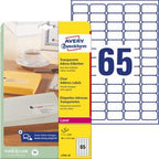 Etykiety przezroczyste Avery l7551-25 21,2x38,1mm