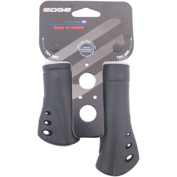 Uchwyty Edge Ergo Venti - 22 mm - guma - 125 + 92 mm - 119G - Czarny