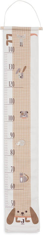 Jollein groeimeter - 100% katoen - 140 cm - animal friends