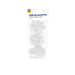 Paperdreams cadeauversieringset - wit 2 strikken met 20 meter krullint
