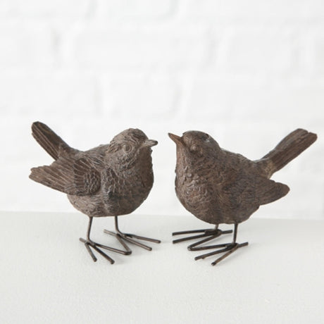 Figurka Boltze Home ptak spatz h6cm żywica poliestrowa