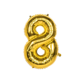 Balon foliowy Boland 8 złoty 86cm Balon foliowy 8 złoty 86cm