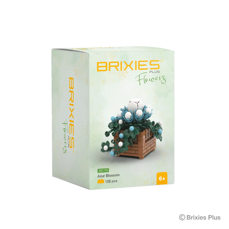 Brixies Oku plus klocki w kolorze lazurowego kwiatu