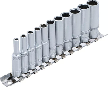 Bgs technic Zestaw nasadek sześciokątnych, głębokich 1 4 af 4 - 13 mm 11 szt.