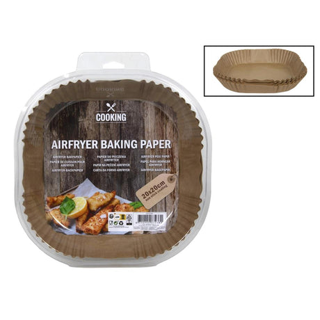 Narzędzia kuchenne frytkownica papier do pieczenia 20cm 50 szt