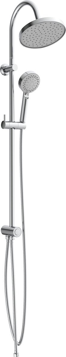 System deszczowniczy Schütte Nigara - deszczownica - z przełącznikiem przyciskowym - drążek 104 cm - chrom