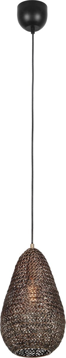 Trio ziva - lampa wisząca - stary mosiądz - wył. 1x e27 4 w - montaż sufitowy - regulacja wysokości
