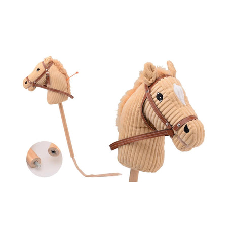 Konik hobbystyczny Johntoy Holly Horse z dźwiękiem 80 cm w kolorze beżowym