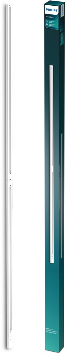 Philips easylink - 2 meter rail met stroomaansluiting - wit - railverlichting