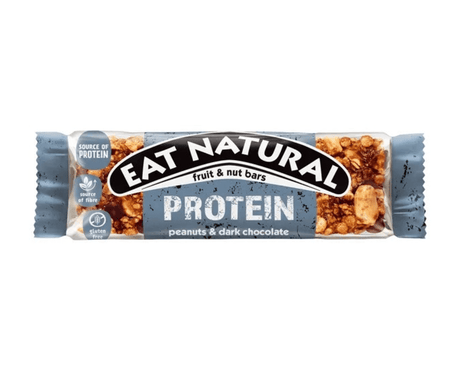 Jedz naturalne białko z orzeszkami ziemnymi i czekoladą (12x 40gr)