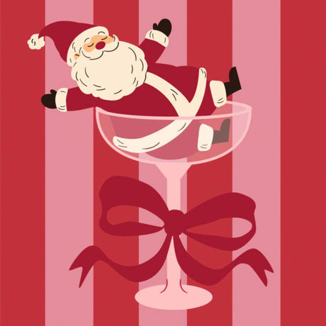 Duni servettten 33cm merry santa 3-ply papier