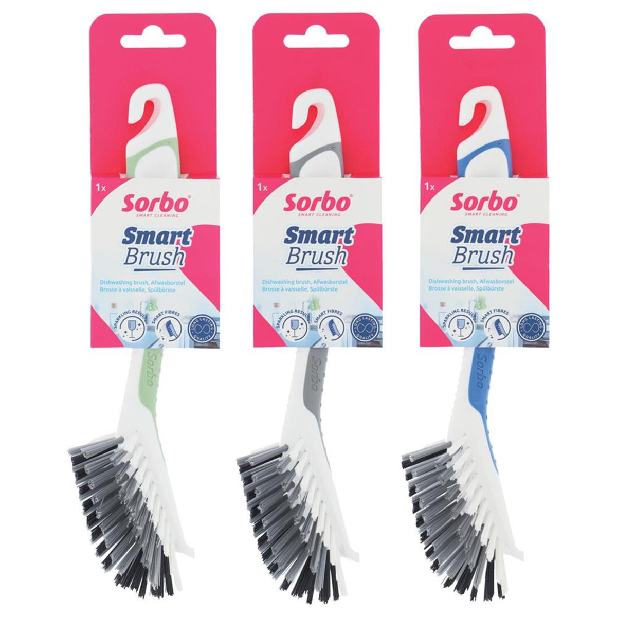 Trwała szczotka do mycia naczyń Sorbo Smart Brush