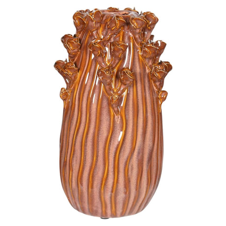 Wazon z atmosferą rezydencji bernou ceramiczny pomarańczowy 15x27,5cm