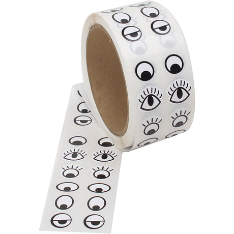 Creativ Company Sticker Eye Black White, 2000st.