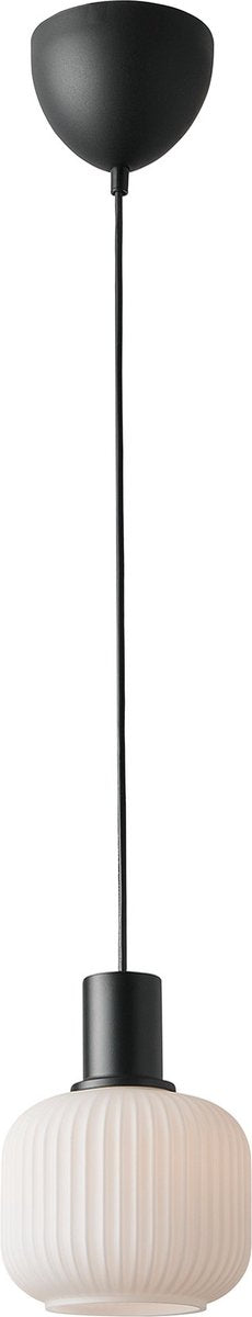 Lampa wisząca Nordlux Milford mini-e27-szkło opalowe czarne