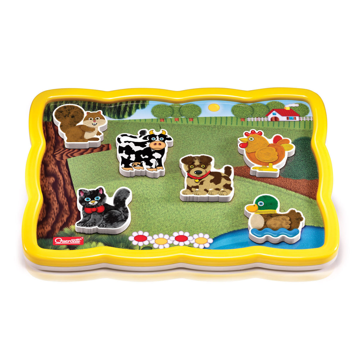 Puzzle Farm Junior w kształcie Quercetti, 12 elementów