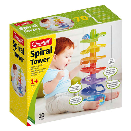 Tor marmurowy Quercetti spiralny junior, 10 szt