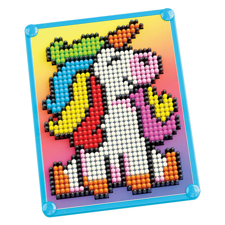 Quercetti pixel art mozaika jednorożec 880 sztuk zabawka edukacyjna.