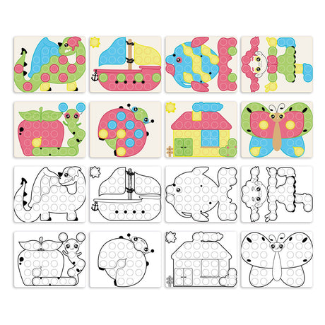 Quercetti play eco+ fantacolor wstawka mozaikowa junior (58 szt.)