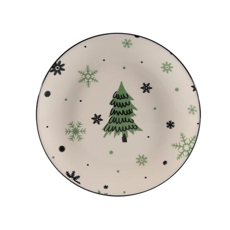 Porcelana żywa Svenska z wizerunkiem choinki o średnicy 19 cm