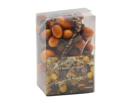 Svenska Living String Lights Herst Acorns 15LED na baterię Ciepła biel 1 metr 2xaa baterie (nie)
