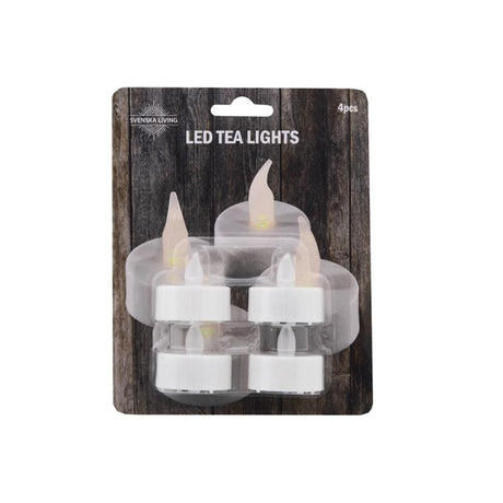 Podgrzewacze LED Svenska Living na baterie, 4 sztuki