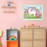 Clementoni - puzzle - 104 elementy - wierzę w jednorożce genialne - puzzle dla dzieci - supercolor
