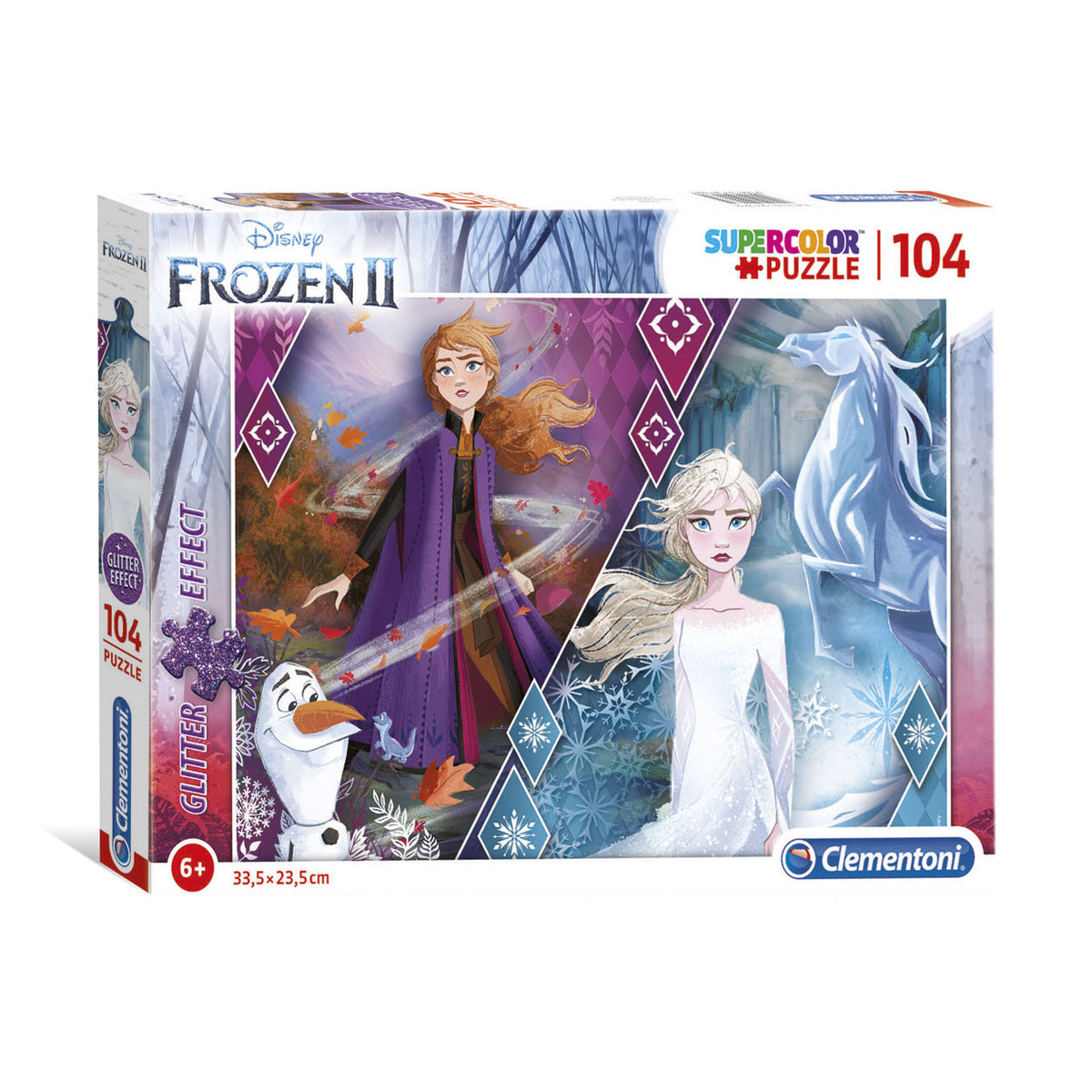 Clementoni Glitter Puzzle zamrożona 2, 104st.