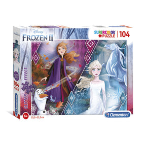 Clementoni Glitter Puzzle zamrożona 2, 104st.