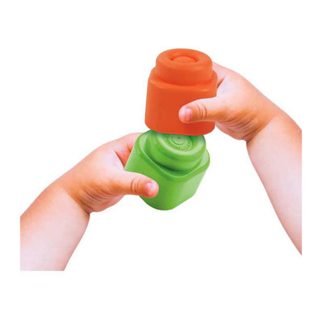 Clementoni soft clemmy - ścieżka sensoryczna - zabawki sensoryczne - mata do zabawy - klocki dla dzieci i mata do zabawy - z klockami do układania z miękkiej pianki - 6 - 36 miesięcy