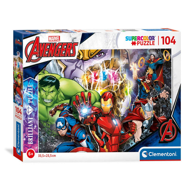 Clementoni Genialne Puzzle Marvel Superheroes, 104st.