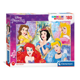 Puzzle Clementoni Księżniczki Disneya, 180 elementów.