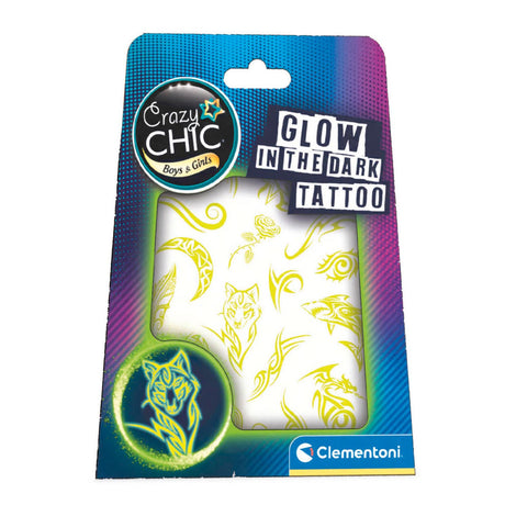 Clementoni Crazy Chic - Urban Tattoos świeci w ciemności