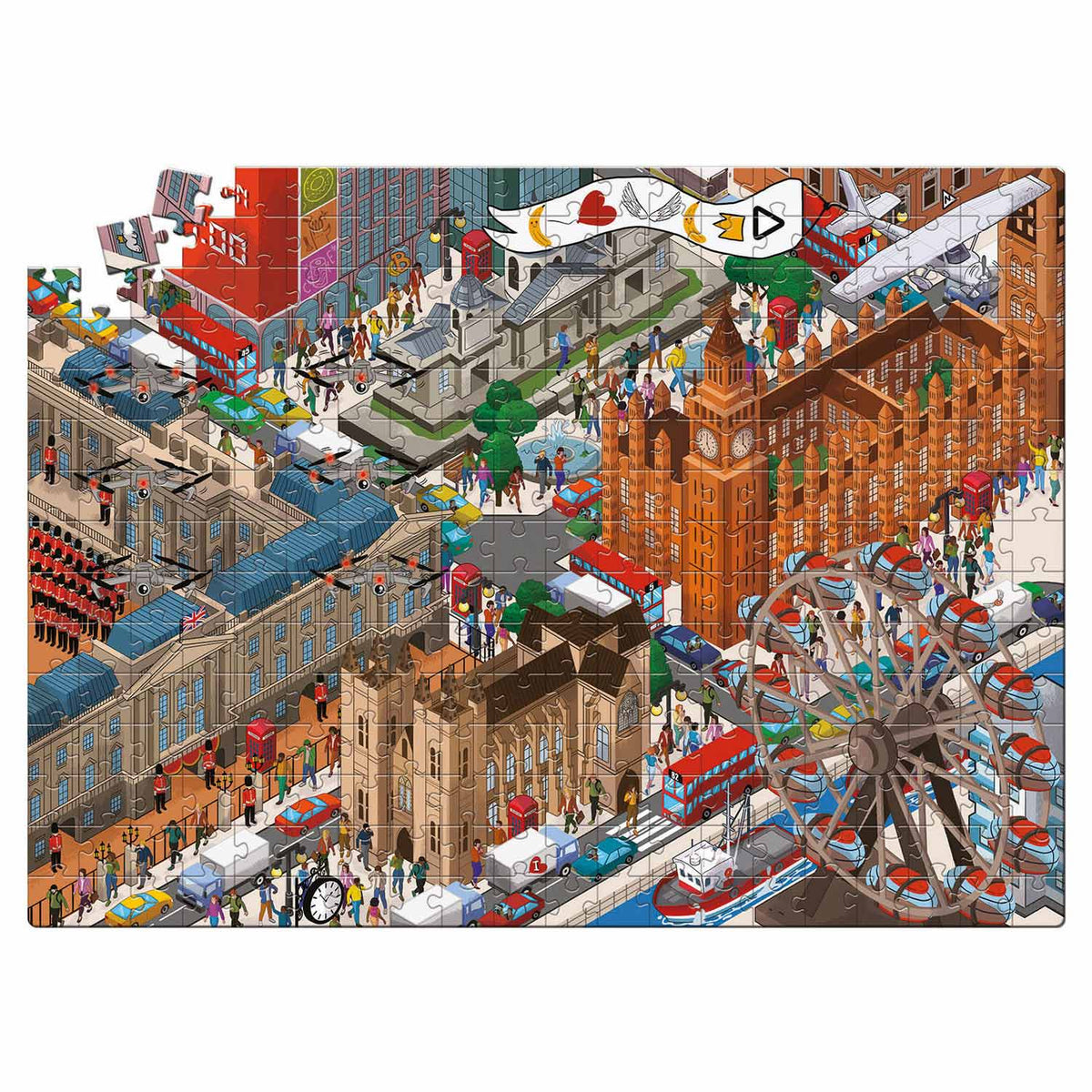 Clementoni Mystery Puzzle Hackers w Londynie, 300.