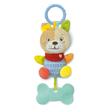 Clementoni baby - pluszowy piesek-grzechotka